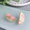Koren coloridos aretes artesanales de arcilla - Imagen 2