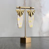 Taryn hermosos aretes artesanales con hoja de oro - Imagen 5