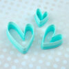 Cortadores Set Corazones Asimétricos
