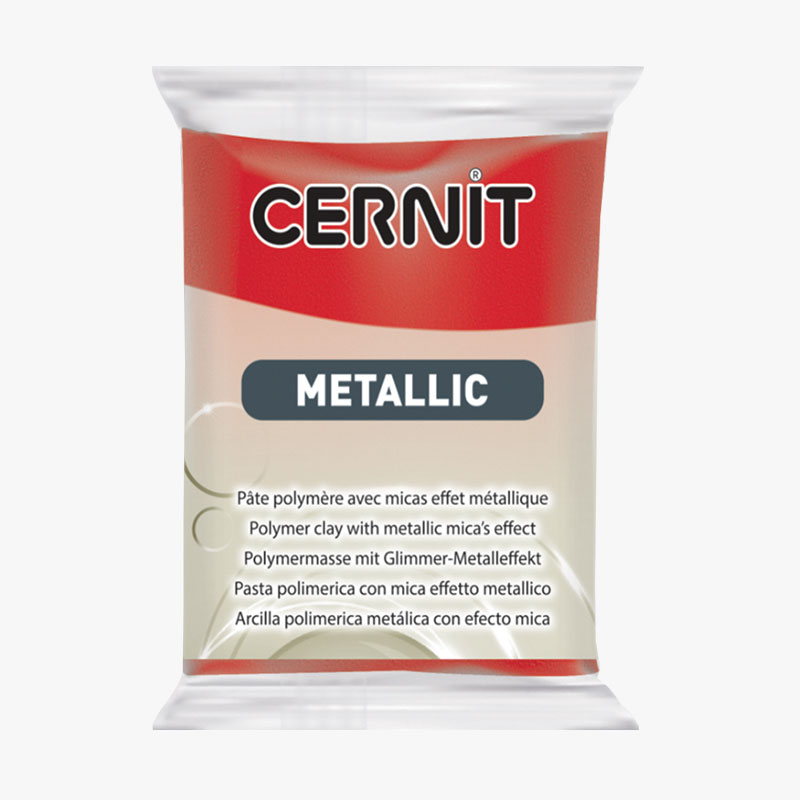 Arcilla polimérica Cernit Rojo Metallic 56 g – Taajo